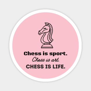 Chess Life Sport Art Magnet